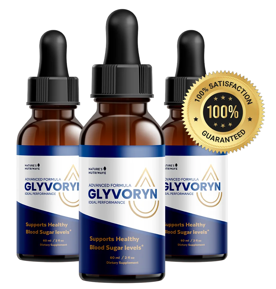 Glyvoryn bottle with a 100% money-back guarantee seal